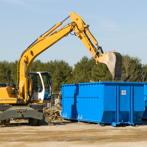 are there any restrictions on where a residential dumpster can be placed in Flomot Texas